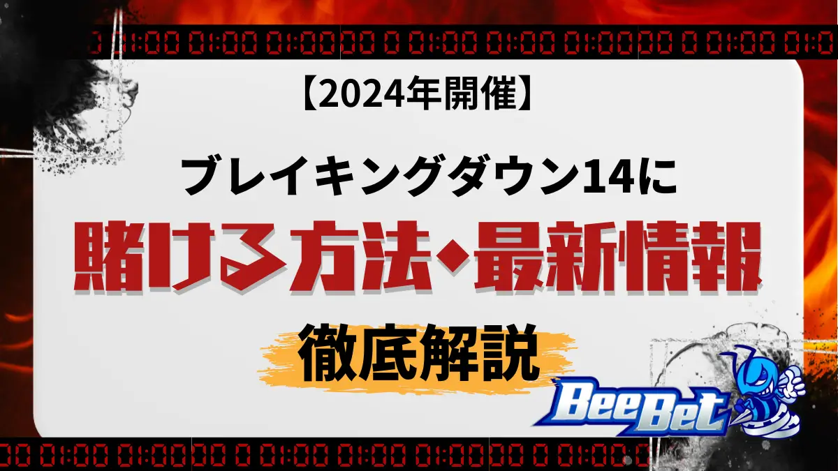 ブレキングダウン14　賭け